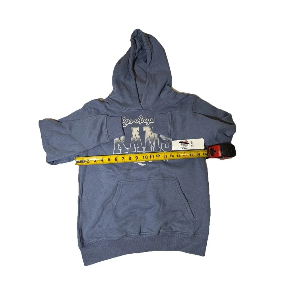 NWT Los Angeles Rams Hoodie Youth Large 10/12 Blue NFL Team Apparel